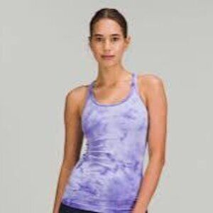 Lululemon Ebb to Street Tank Top - Marble Dye Charged Indigo - 8
